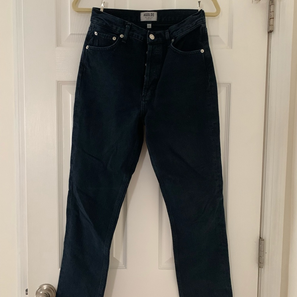 AGOLDE Remy High Rise Straight in Satellite